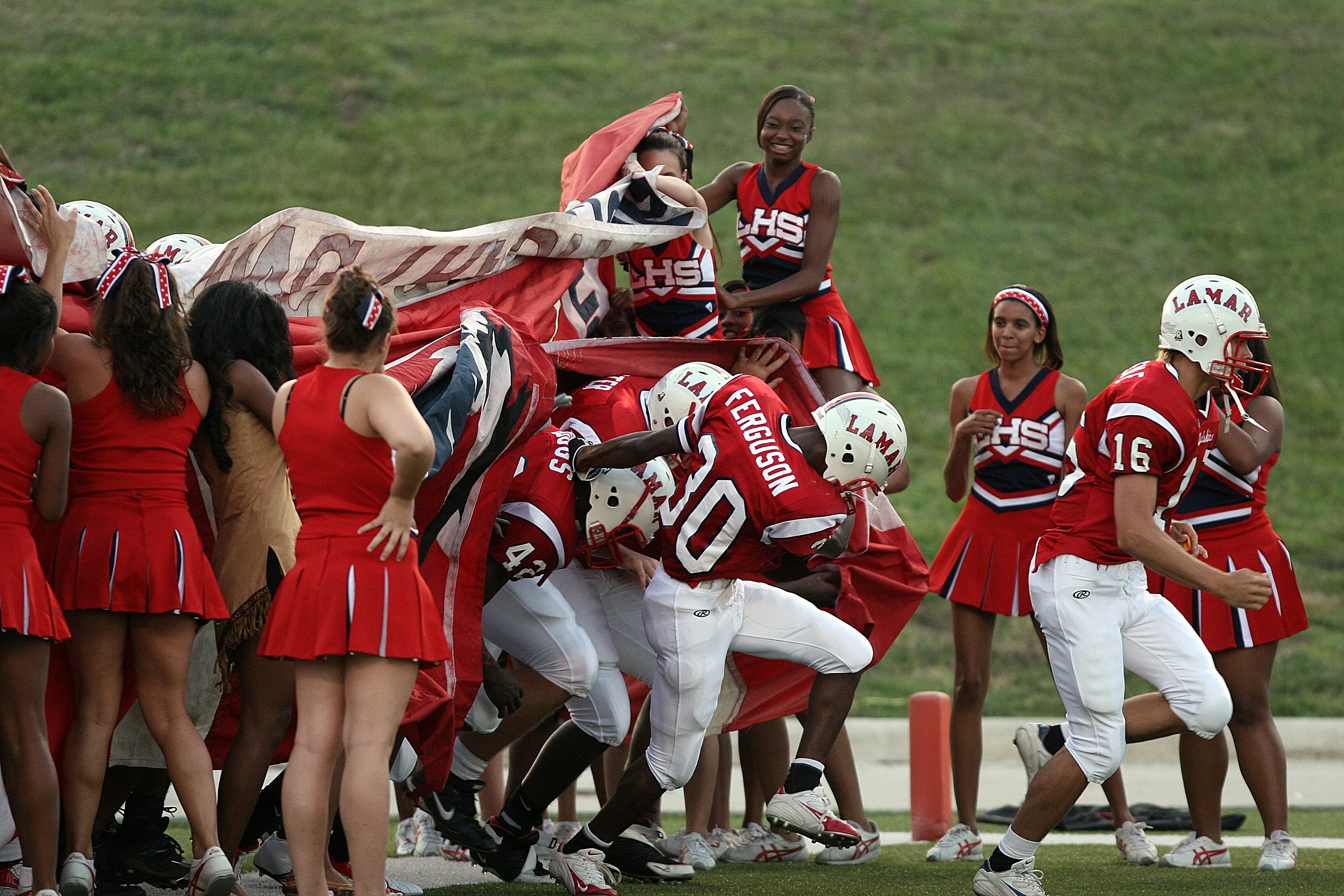 Football player cheerleader pictures