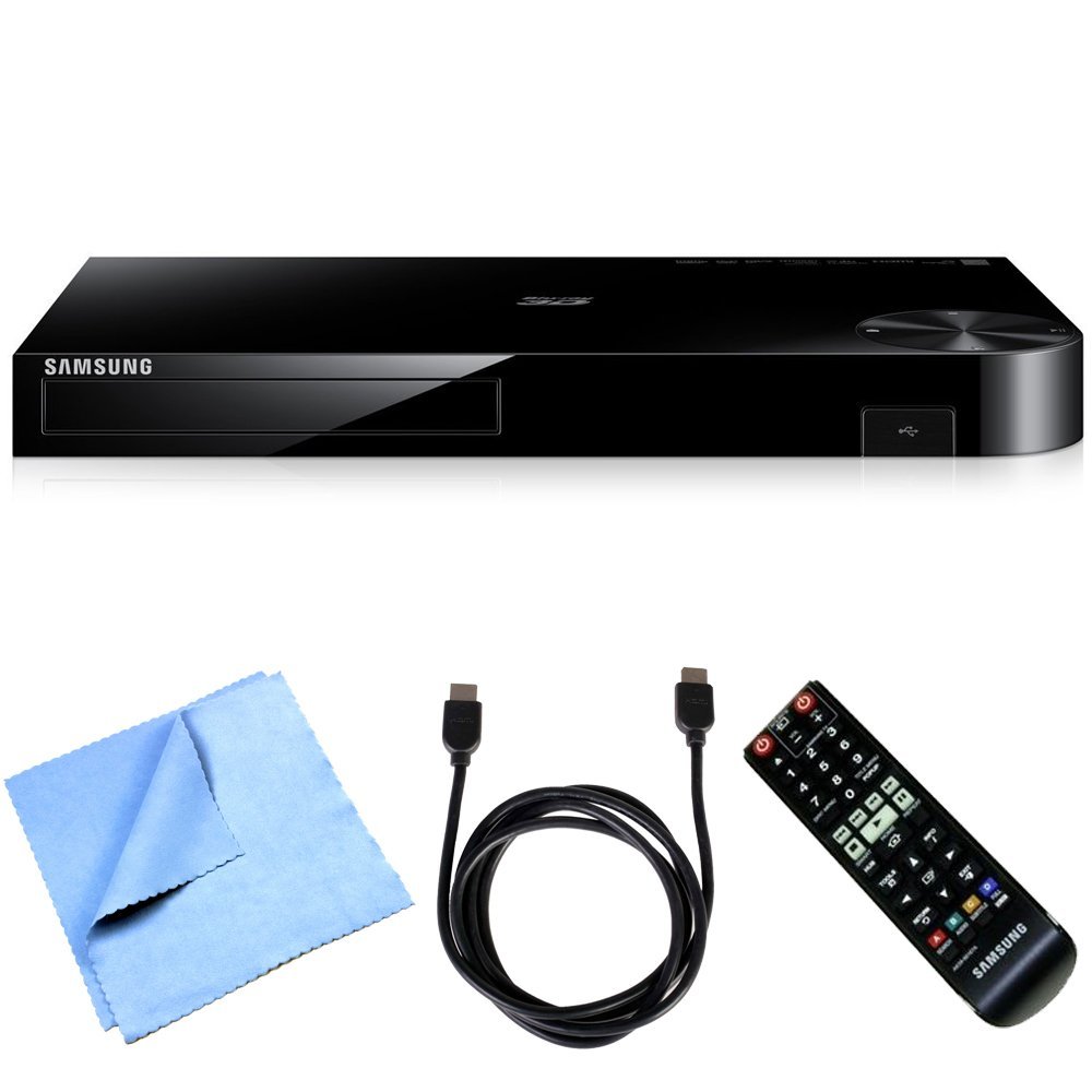 Samsung BD H6500 Smart Blu Ray Player With 4K Up Scale WiFi 3D Bundle