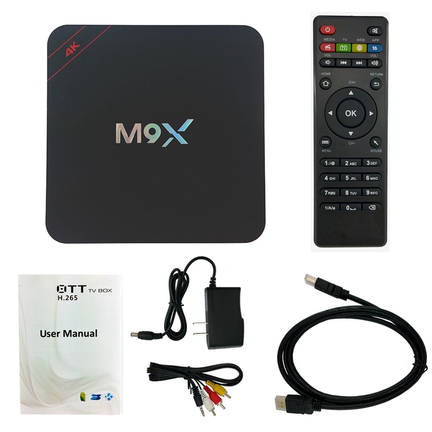 HONGTOP M9X Smart TV Box Amlogic S905 Quad Core Android Chipset Kodi 16