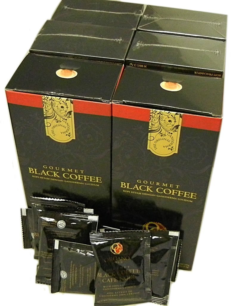 6 Boxes Of Organo Gold Ganoderma Black Coffee 30 Sachets Per Box N3