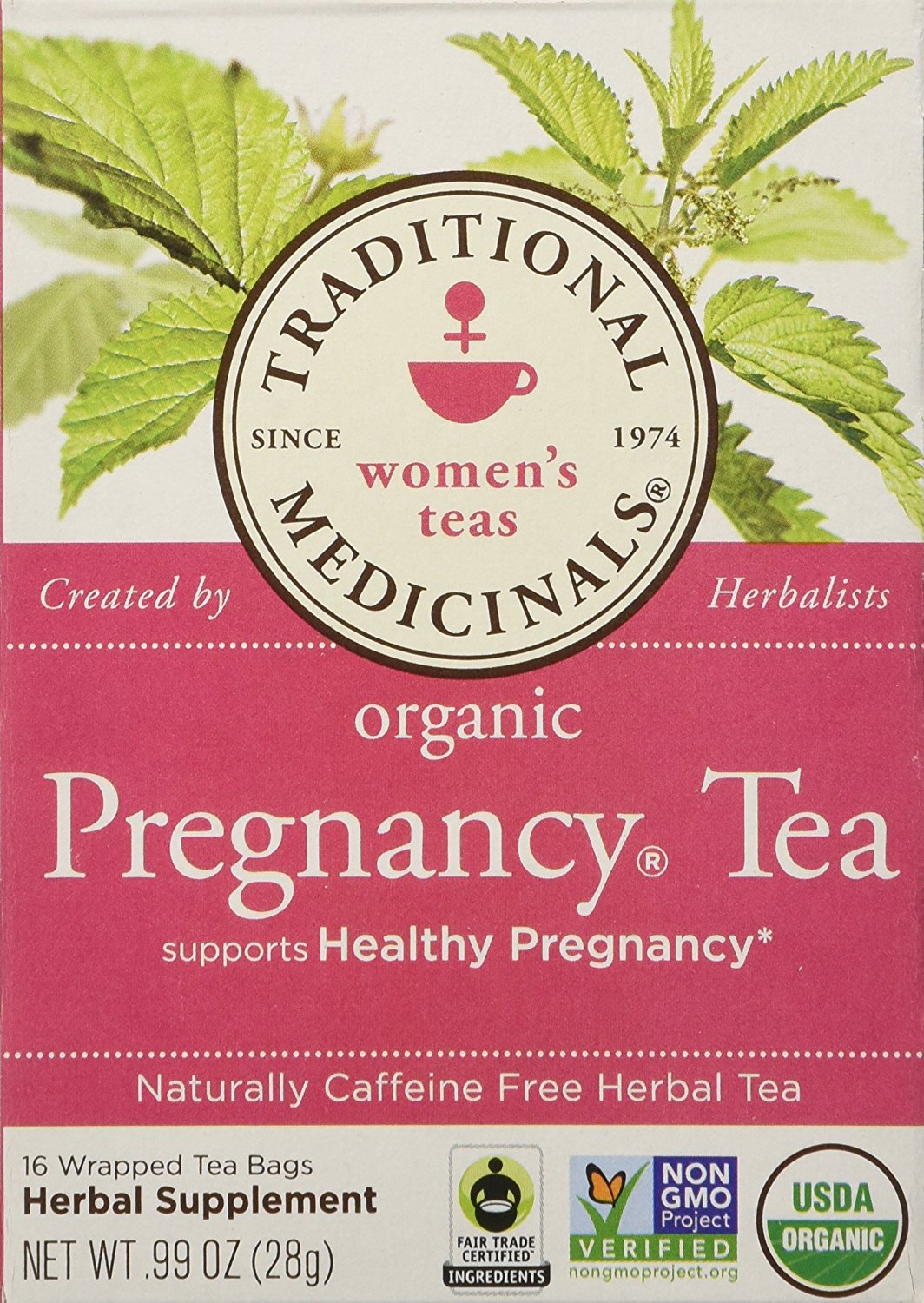 Traditional Medicinals Organic Pregnancy Herbal Tea 2 Pack 32 Count