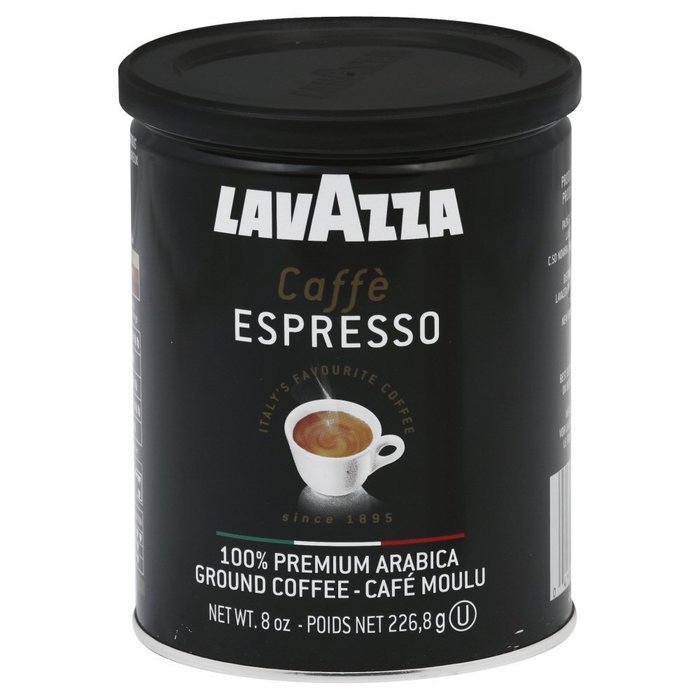 Lavazza Caffe Espresso Ground Coffee Medium Roast Oz Cans Full Case