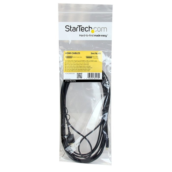 Startech Hdacfm In In High Speed Hdmi Cable With Ethernet Hdmi