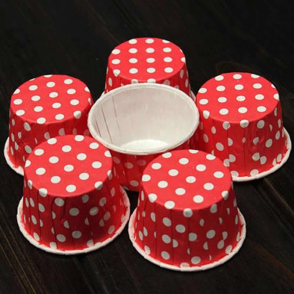 Chunlin 50pcs Paper Cake Cup Cupcake Wrapper Cases Liner Muffin Baking