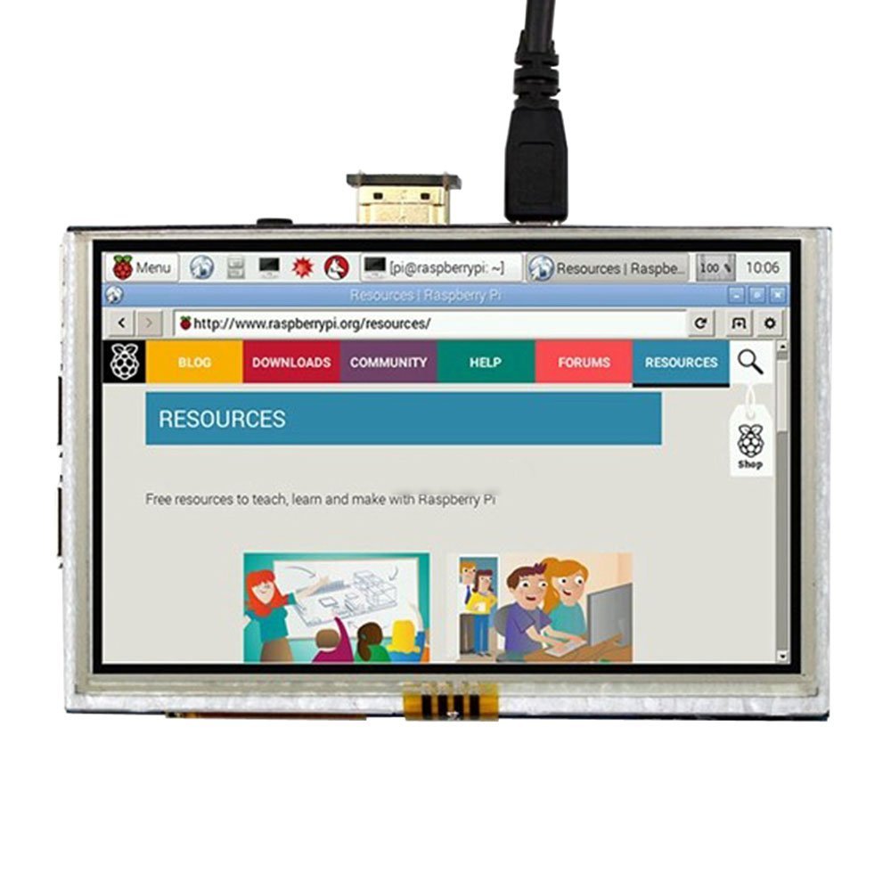 Inch X Resistive Touch Screen Lcd Display Hdmi For Raspberry Pi