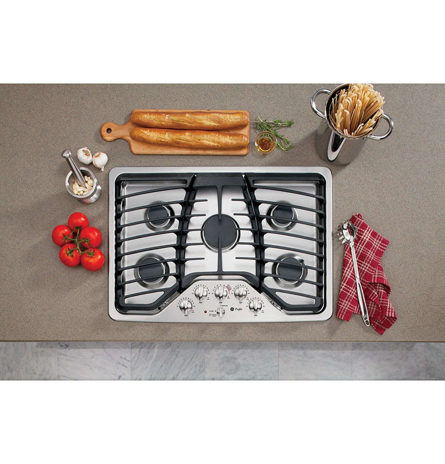 Ge Pgp Setss Profile Stainless Steel Gas Sealed Burner Cooktop