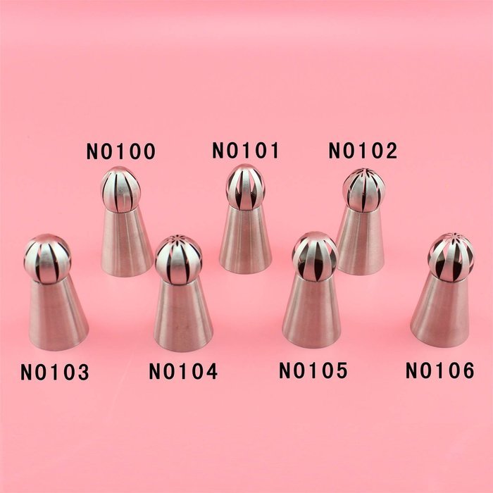 Dreamland Stainless Steel Russian Cake Decorating Icing Tips Kit Extra