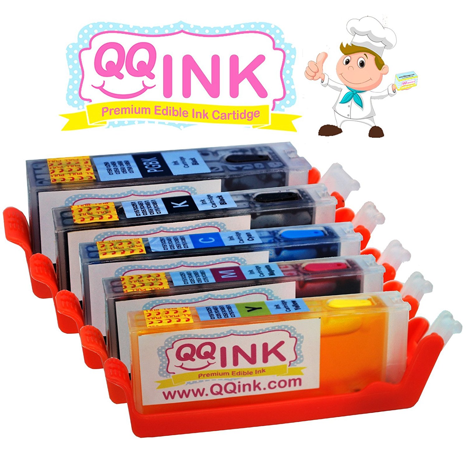 REFILLABLE Edible Ink Cartridge For Canon Hi Yield PGI 250 CLI 251