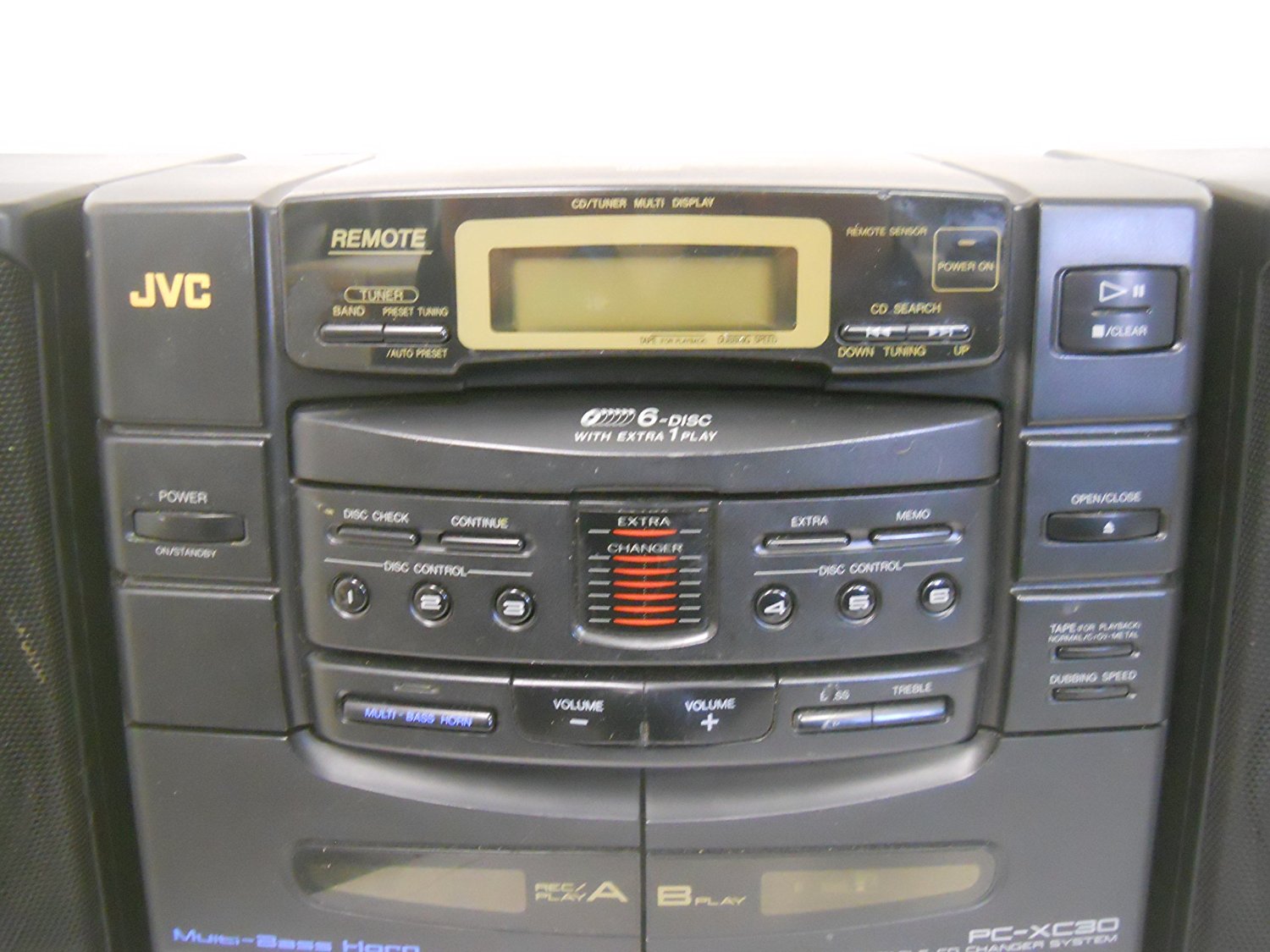 Jvc Pc Xc Disc Cd Changer Boombox Dual Cassette Recorder Player