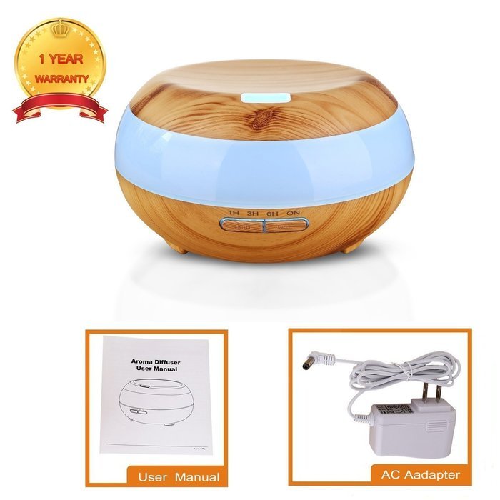 Cool Mist Humidifier Vickmall Ml Essential Oil Diffuser Wood Grain