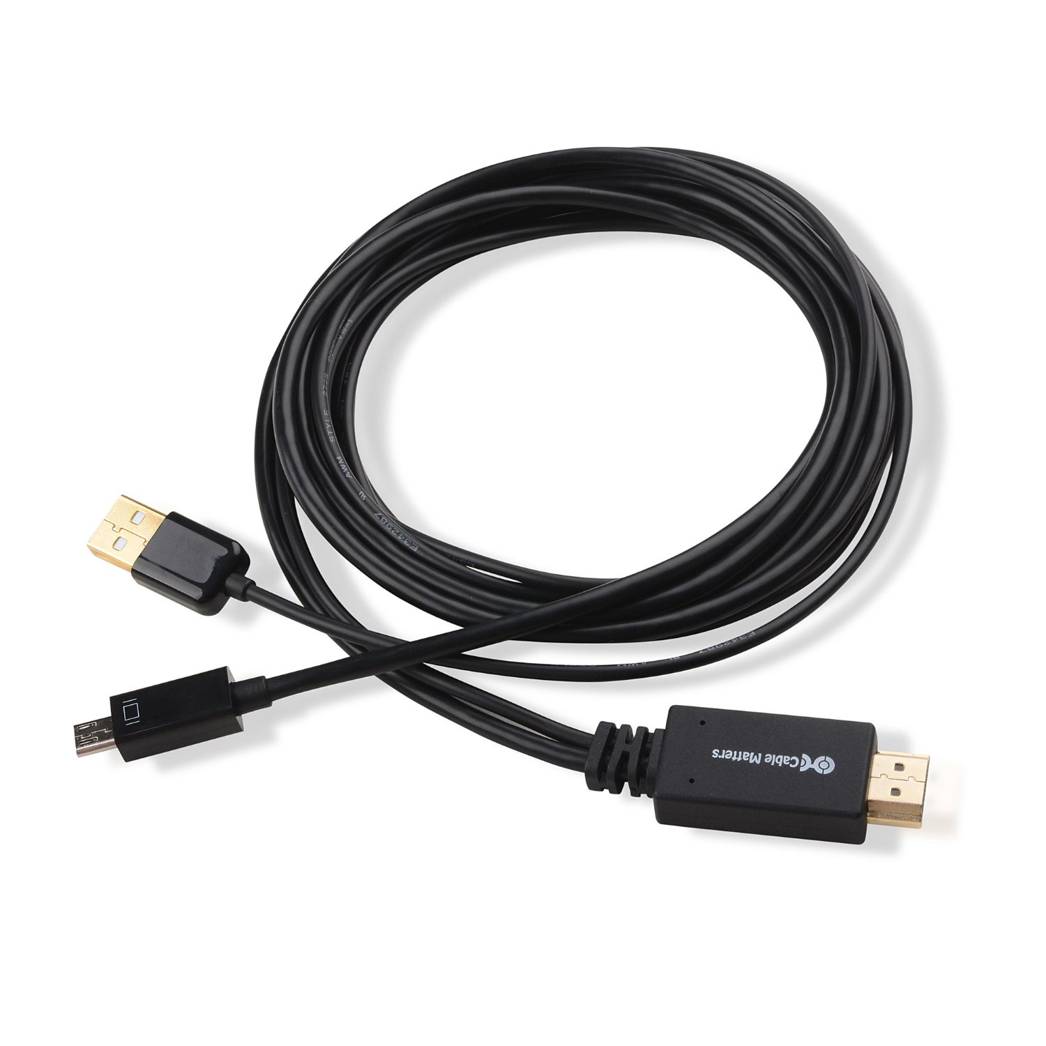 Cable Matters Micro Usb To Hdmi Cable Foot With Integrated Usb