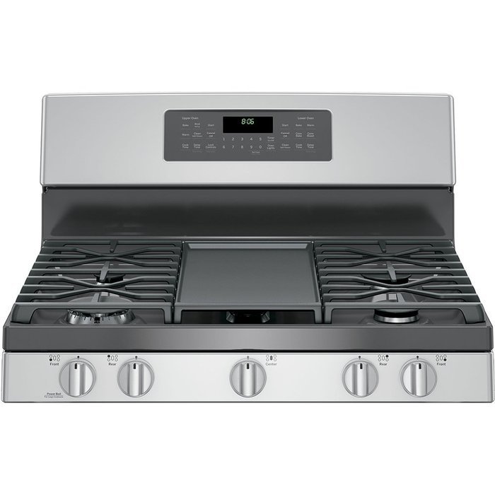 GE JGB860SEJSS 30 Stainless Steel Gas Sealed Burner Double Oven Range