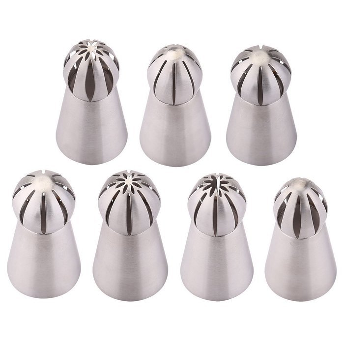 Uten Pcs Stainless Steel Russian Piping Nozzles Set Diy Pastry Icing