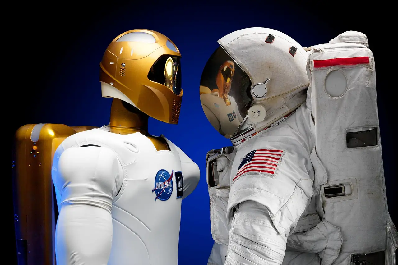 The face of the Robonaut 2 humanoid robot