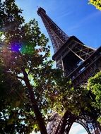 low angle view of eiffel tower, france, paris