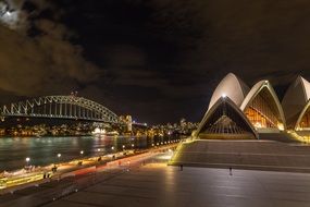 Sydney cityscape at night