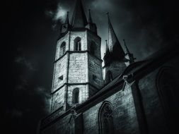 church dark at night darkness castle