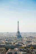 cityscape of eiffel tower in the daytime