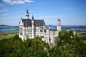 Beautiful castle neuschwanstein in Bayern