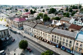 top view of old town, ukraine, lviv