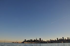 San Francisco bay sunset landscape