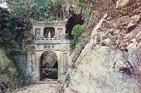 Ancient entrance in temple