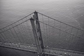 black and white photo of golden gate bridge