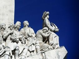 fragment of monument to the discoveries, portugal, lisbon