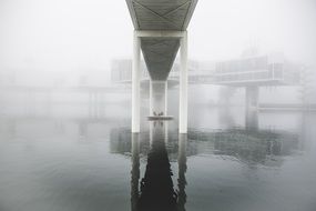 bridge pier building structure under water