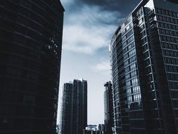 facades of modern buildings, urban architecture