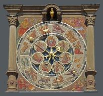 astronomical clock of town hall, germany, heilbronn