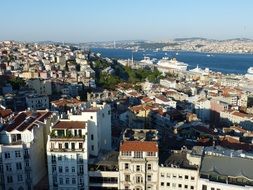 view of istanbul turkey bosphorus sea