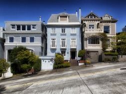 urban houses in San Francisco, California