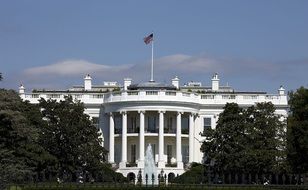 white house facade, president’s home, usa, washington dc