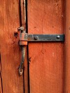 wooden locked door