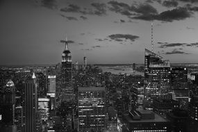 big city usa skyscrapers skyscraper black and white