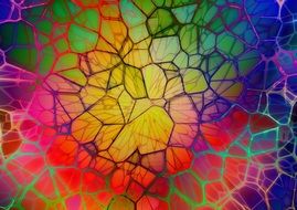 colorful abstract polygons, background