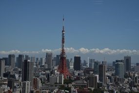 tokyo tower japan city view