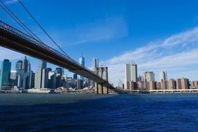 brooklyn bridge and manhattan downtown