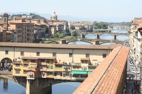 city bridges, italy, florence