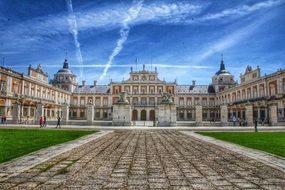 beautiful view of Royal Palace, spain, Aranjuez