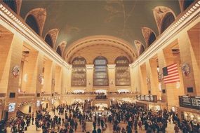 people in Grand Central Terminal station house, Main Concourse, usa, new york city