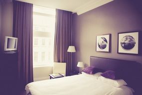 bedroom in gray street hotel, uk, england, newcastle upon tyne