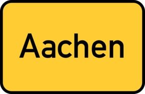 aachen, yellow traffic sign