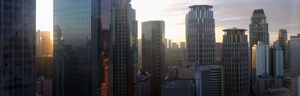 panorama of office buildings ayala