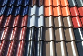 colorful roofing tiles