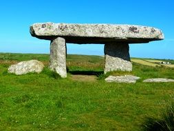 Giant's Quoit, Neolithic period dolmen, uk, cornwall