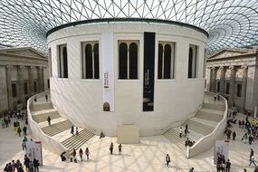 interior of british museum in london