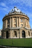 old building of university library, england, oxford