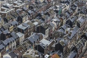 france normandy city homes roofs gray colour